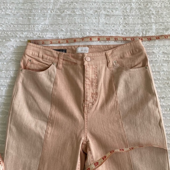 Ecru Pink The Sunset Two Color Straight Leg Jeans Size 26 - Picture 13 of 16
